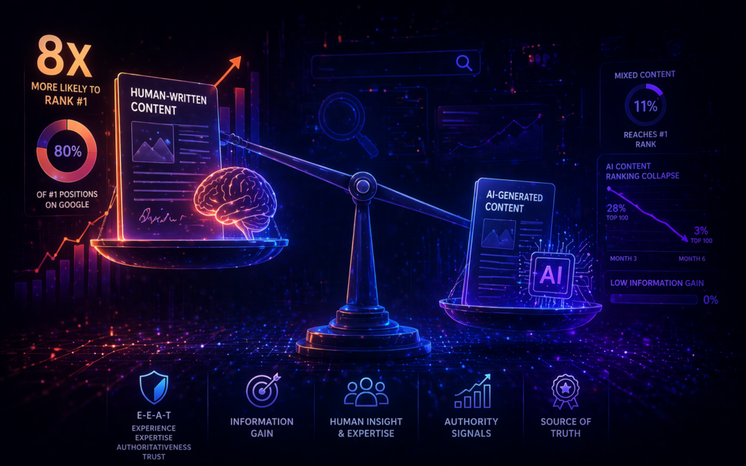 Human-Written Content Continues to Outperform AI-Content