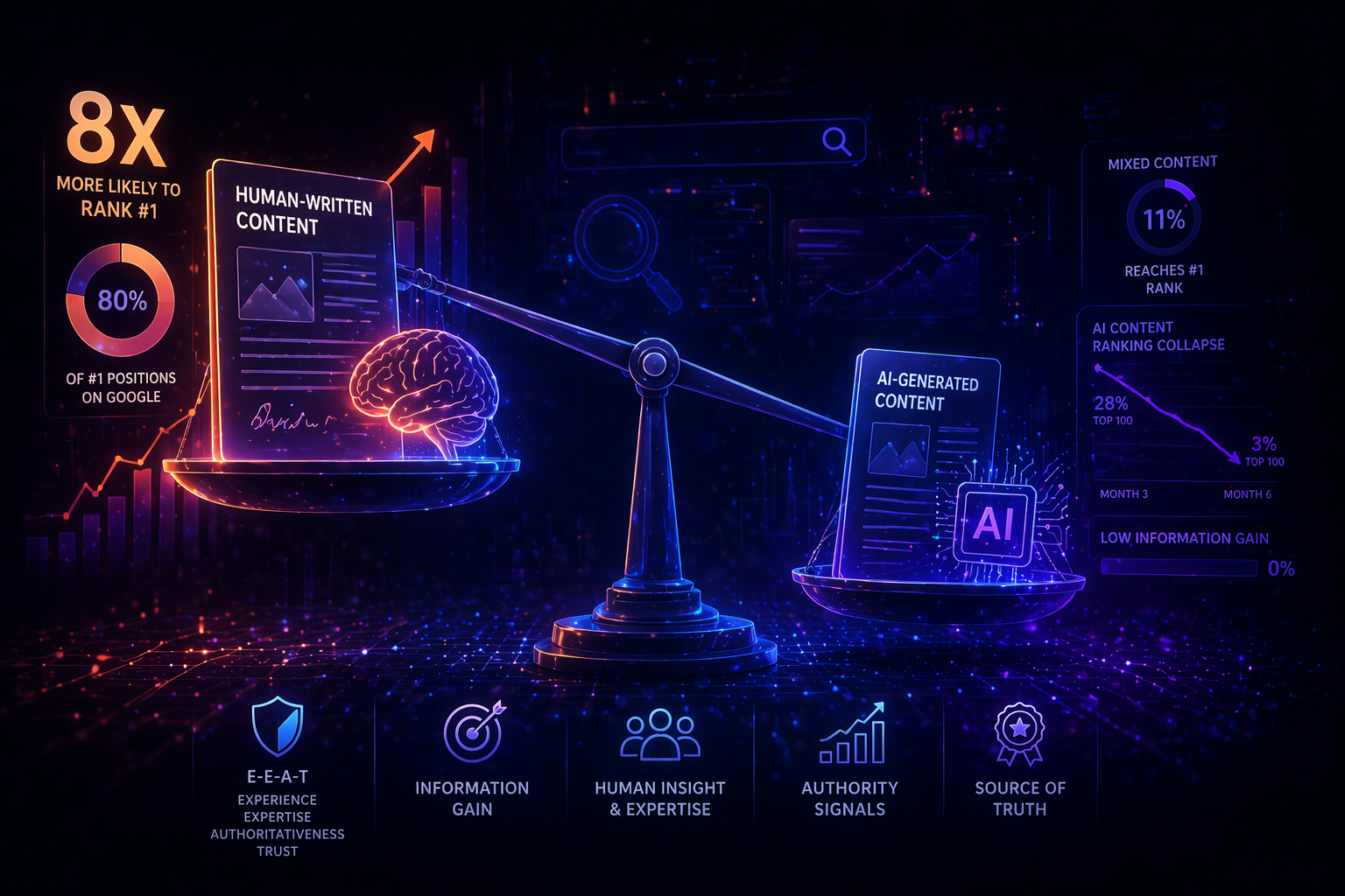 human verses ai content a comparison